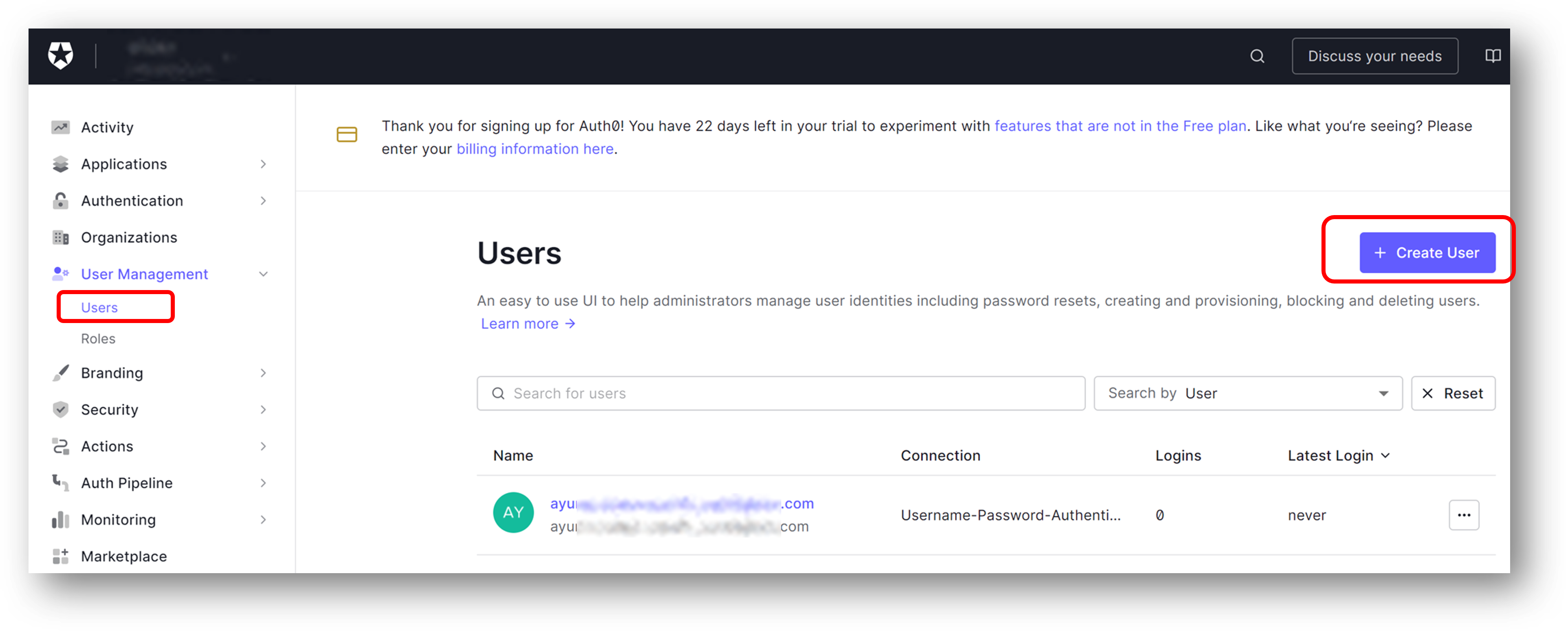 register-auth0-user